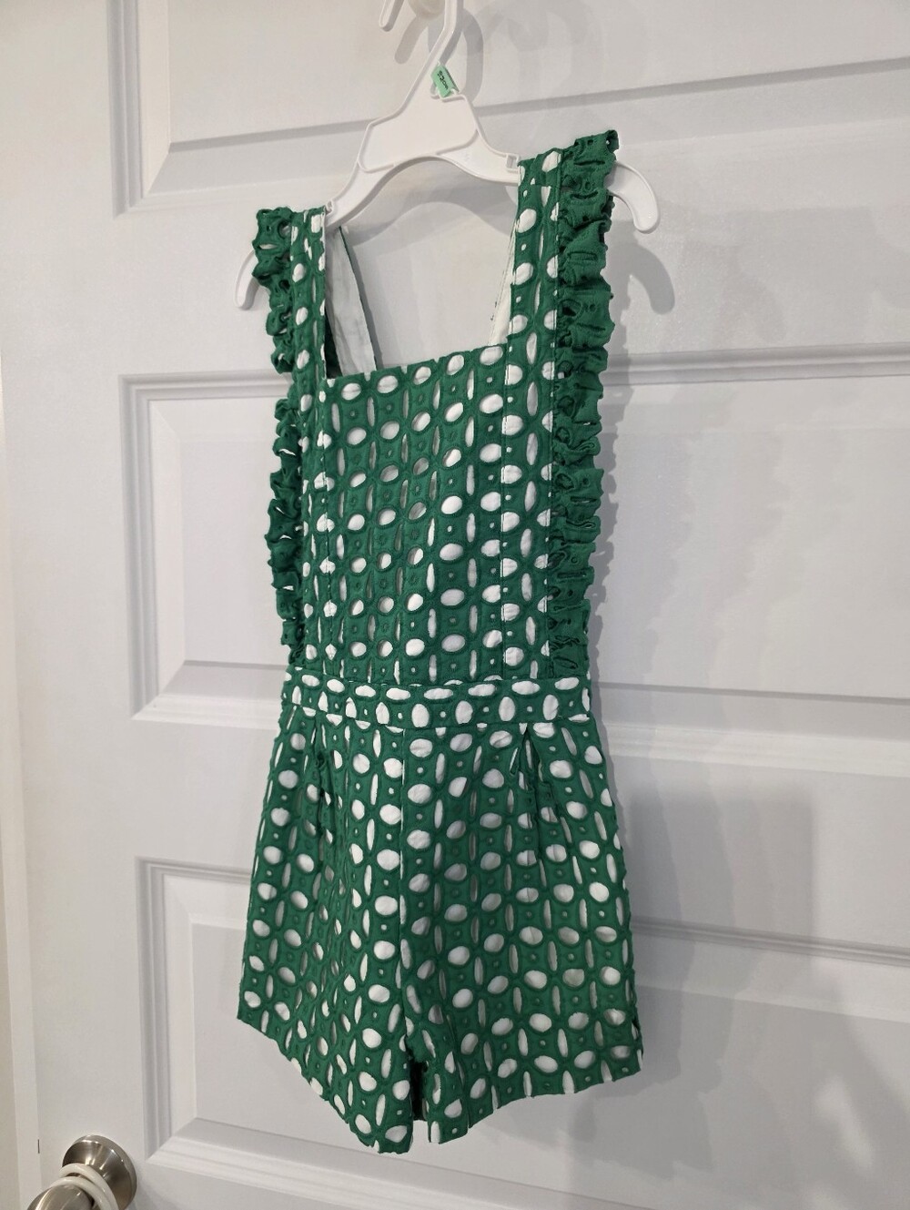 *EUC* Janie and Jack Green Eyelet Shortall